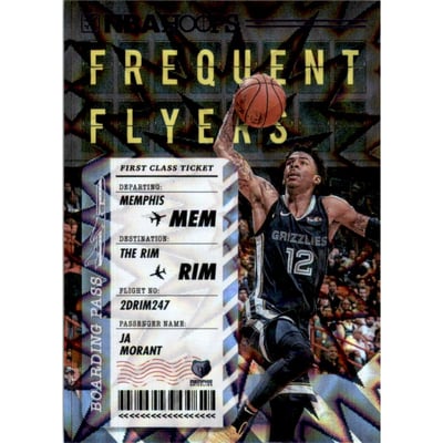 2020-21 Hoops Frequent Flyers Purple Explosion #7 Ja Morant
