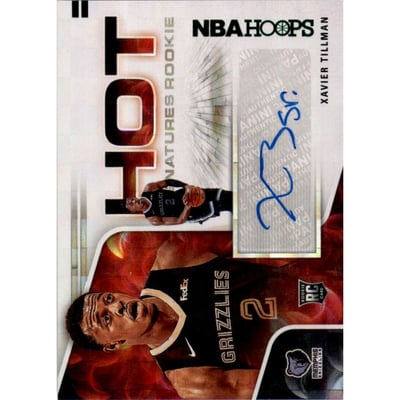 2020-21 Hoops Hot Signatures Rookies #1 Xavier Tillman