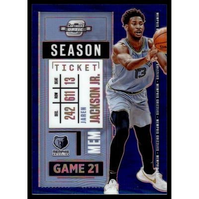 2020-21 Panini Contenders Optic Blue #47 Jaren Jackson Jr.