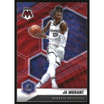 2020-21 Panini Mosaic Mosaic Red Wave #40 Ja Morant