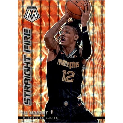 2020-21 Panini Mosaic Straight Fire #11 Ja Morant