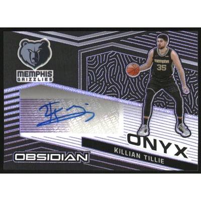 2020-21 Panini Obsidian Onyx Autographs Electric Etch Purple #9 Killian Tillie/75