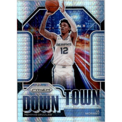 2020-21 Panini Prizm Downtown Bound Prizms Hyper #21 Ja Morant