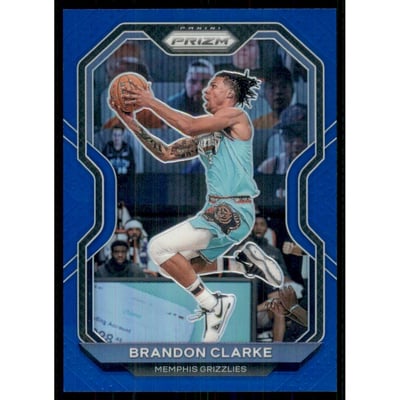 2020-21 Panini Prizm Prizms Blue #228 Brandon Clarke
