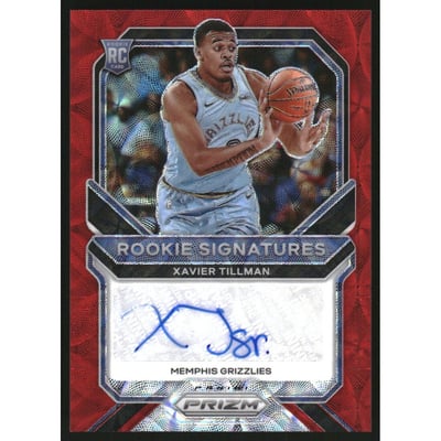2020-21 Panini Prizm Rookie Signatures Prizms Choice #34 Xavier Tillman