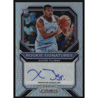 2020-21 Panini Prizm Rookie Signatures Prizms Silver #34 Xavier Tillman