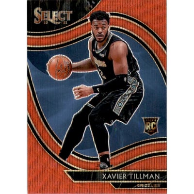 2020-21 Select Prizms Red Wave #266 Xavier Tillman