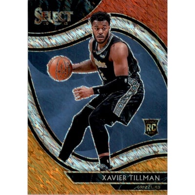 2020-21 Select Prizms Red White Orange Shimmer #266 Xavier Tillman