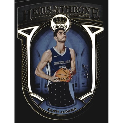 2021-22 Crown Royale Heirs to the Throne Materials Prime #31 Santi Aldama