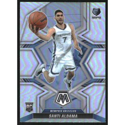 2021-22 Panini Mosaic Silver #229 Santi Aldama