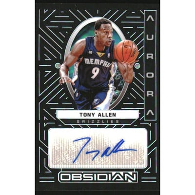 2021-22 Panini Obsidian Aurora Autographs #2 Tony Allen/149