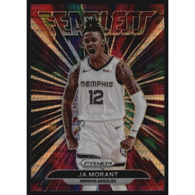 2021-22 Panini Prizm Fearless Prizms Hyper #9 Ja Morant