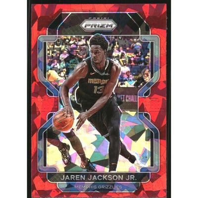 2021-22 Panini Prizm Prizms Red Ice #35 Jaren Jackson Jr.