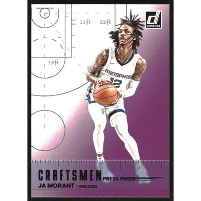 2022-23 Donruss Craftsmen Press Proof Purple #11 Ja Morant