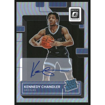 2022-23 Donruss Optic Rated Rookies Signatures Holo #219 Kennedy Chandler