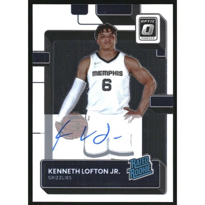 2022-23 Donruss Optic Rated Rookies Signatures #202 Kenneth Lofton Jr.