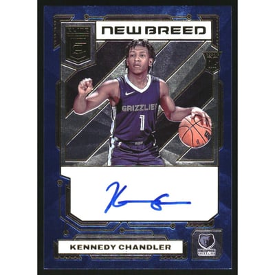 2022-23 Elite New Breed Autographs Blue #44 Kennedy Chandler