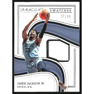 2022-23 Immaculate Collection Swatches #17 Jaren Jackson Jr.