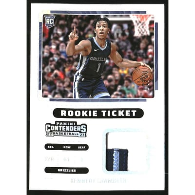 2022-23 Panini Contenders Rookie Ticket Swatches Prime #31 Kennedy Chandler