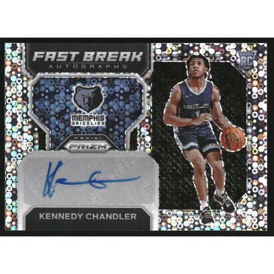 2022-23 Panini Prizm Fast Break Rookie Autographs #5 Kennedy Chandler