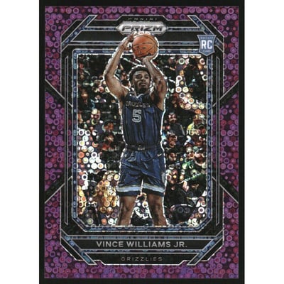 2022-23 Panini Prizm Prizms Fast Break Purple #255 Vince Williams Jr. RC /75