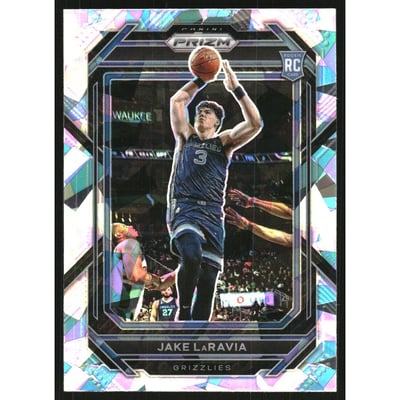 2022-23 Panini Prizm Prizms Ice #244 Jake LaRavia