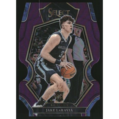 2022-23 Select Prizms Purple Die Cut #175 Jake LaRavia