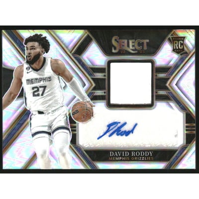 2022-23 Select Rookie Jersey Autographs #14 David Roddy/199