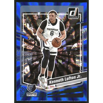 2023-24 Donruss Holo Blue Laser #14 Kenneth Lofton Jr.