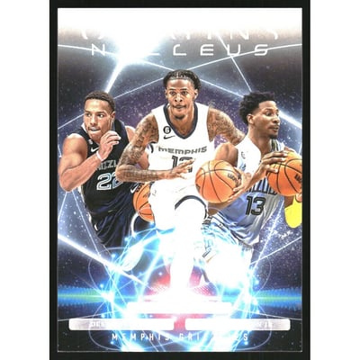 2023-24 Panini Origins Nucleus #5 Jaren Jackson Jr./Desmond Bane/Ja Morant