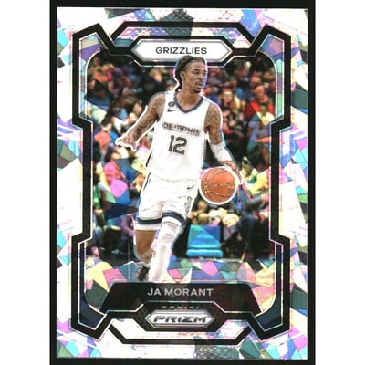 2023-24 Panini Prizm Prizms Ice #96 Ja Morant