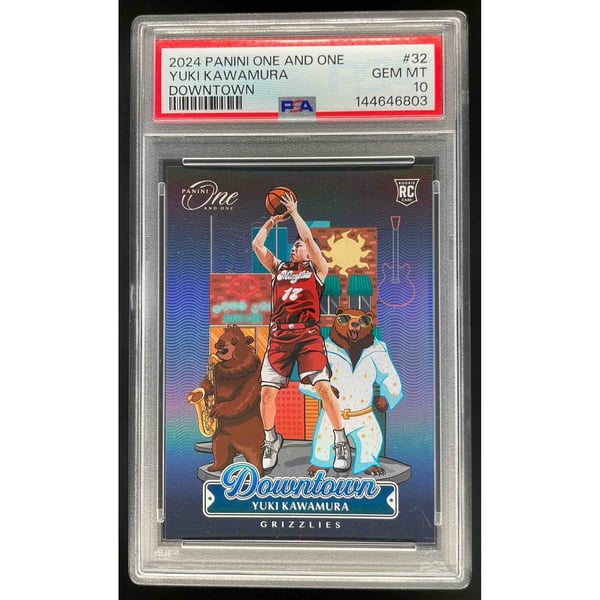 2024-25 Panini One and One Downtown #32 Yuki Kawamura PSA 10