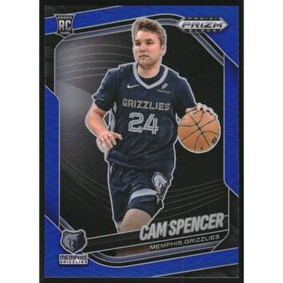 2024-25 Panini Prizm Black Prizms Blue #218 Cam Spencer