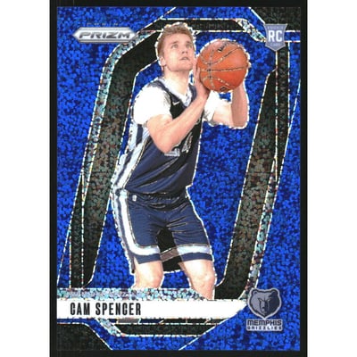 2024-25 Panini Prizm Prizms Blue Sparkle #246 Cam Spencer