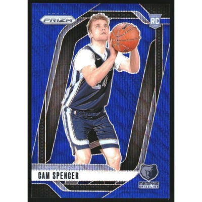 2024-25 Panini Prizm Prizms Blue Wave #246 Cam Spencer