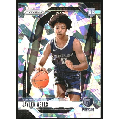 2024-25 Panini Prizm Prizms Ice #239 Jaylen Wells