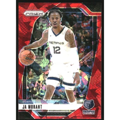 2024-25 Panini Prizm Prizms Red Ice #64 Ja Morant