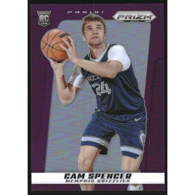 2024-25 Prizm Deca Prizms Purple #44 Cam Spencer
