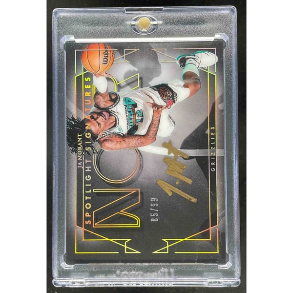 2024 Panini Noir Spotlight Signatures Horizontal #7 Ja Morant Auto /99