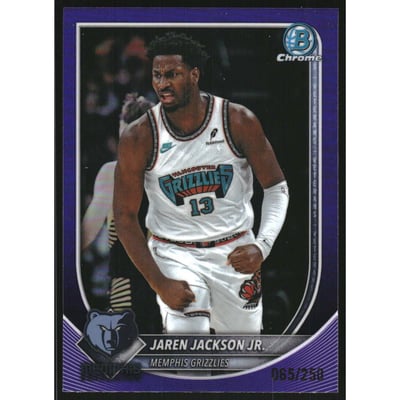 2025-26 Bowman Chrome Purple Refractors #BCV137 Jaren Jackson Jr.