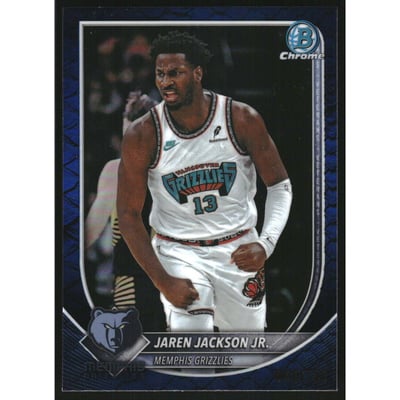 2025-26 Bowman Chrome Reptilian Blue Refractors #BCV137 Jaren Jackson Jr.