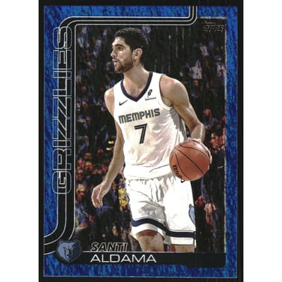 2025-26 Topps Blue Holo Foil #187 Santi Aldama