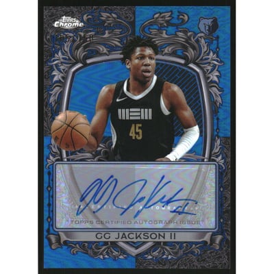 2025-26 Topps Chrome Signature Style Blue Refractors #SSGGJ GG Jackson II