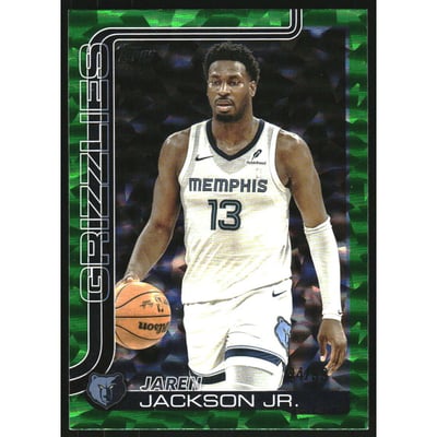 2025-26 Topps Crackleboard Green #184 Jaren Jackson Jr.