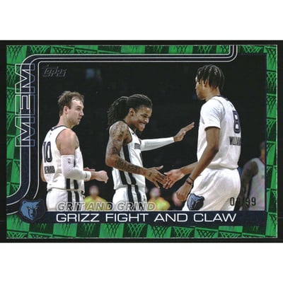 2025-26 Topps Season Tip Off Green Foilboard #298 Grit and Grind/Luke Kennard/Ja Morant/Ziaire Williams
