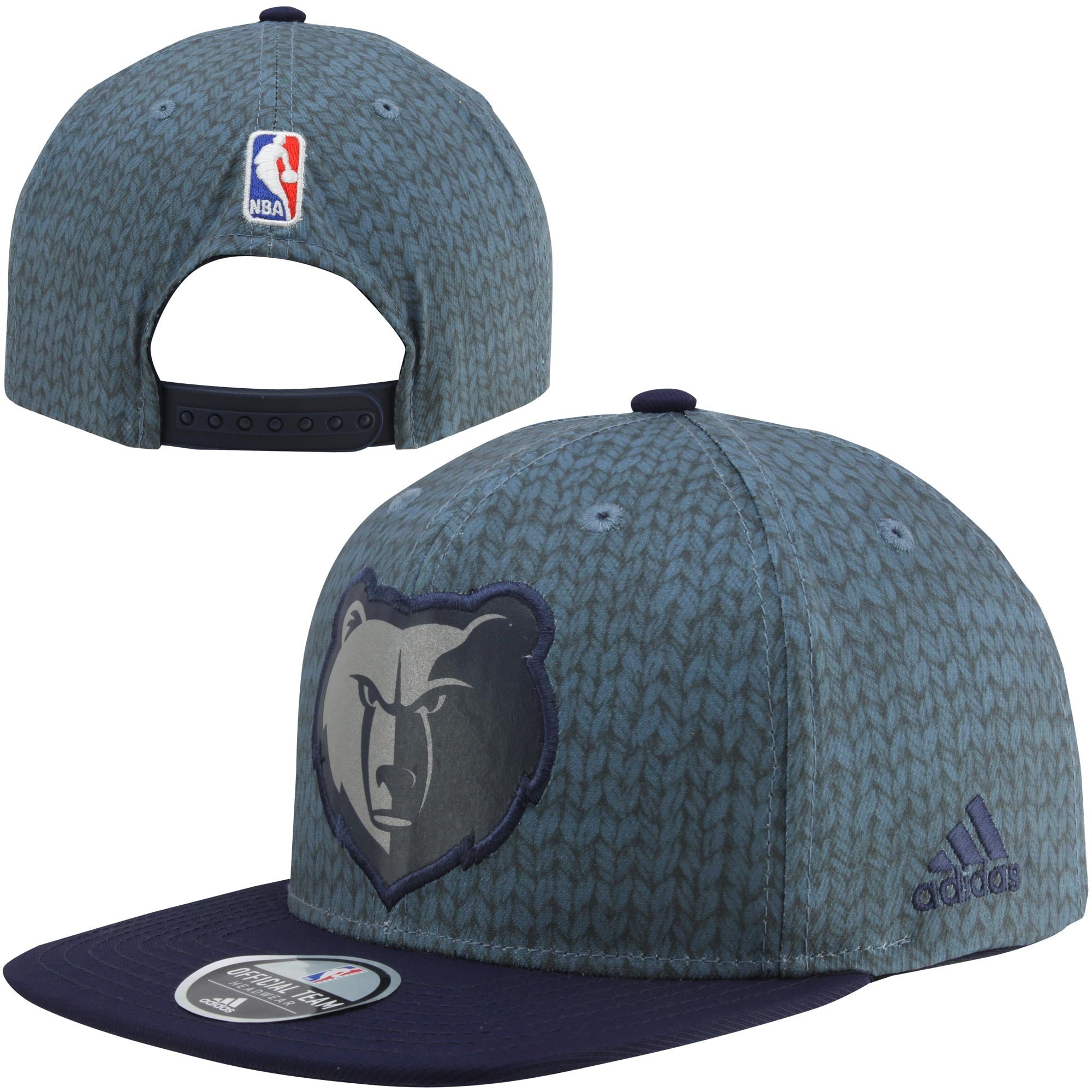 Memphis Grizzlies Blue Camouflage Adjustable, Snapback, Unisex Hat. Memphis Grizzlies New Era NBA Blue 9FIFTY Adjustable  main image 2