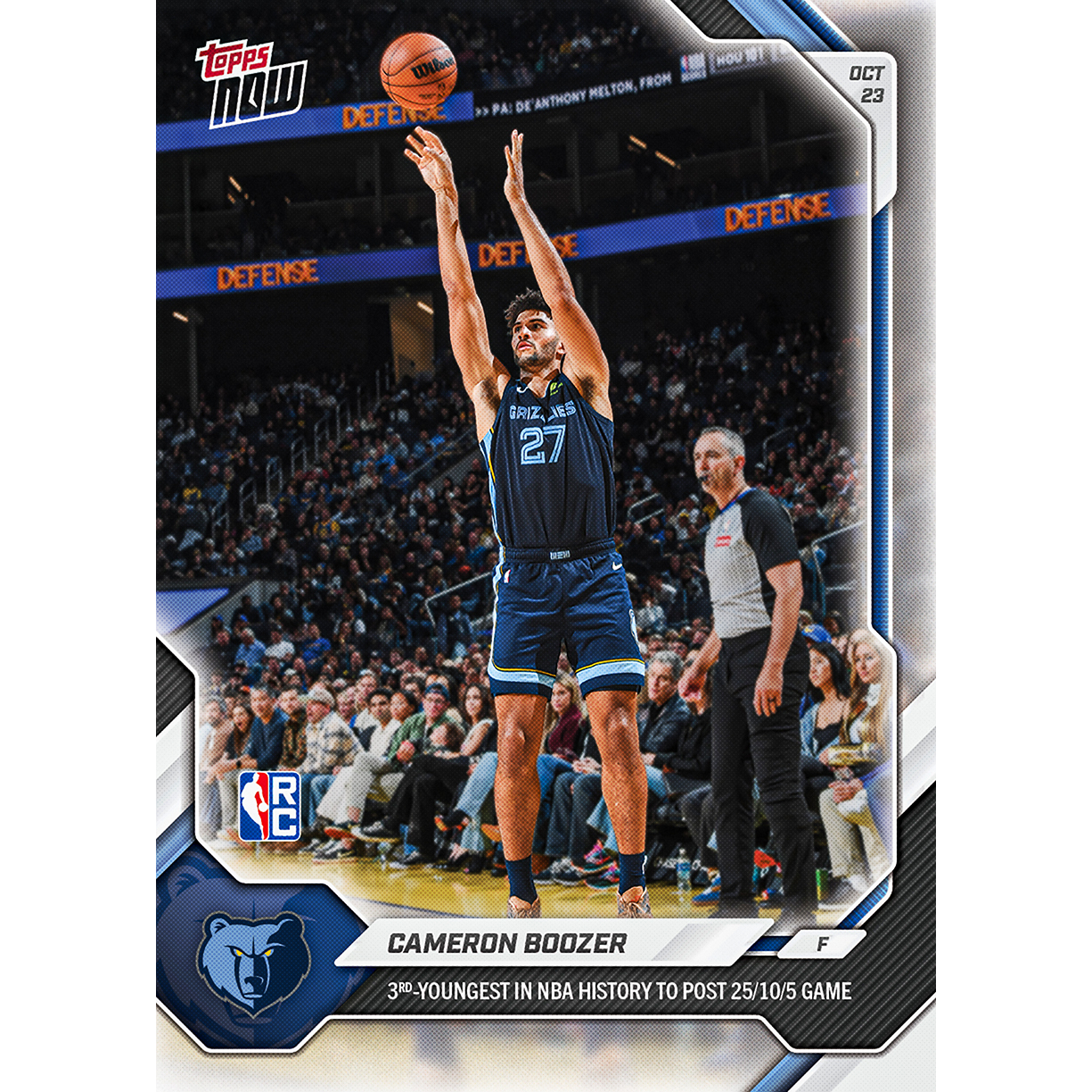 Cameron Boozer - 2026-27 NBA Topps NOW® - Card 20