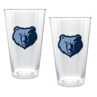 Memphis Grizzlies Two-Piece 16oz. Double Play Pint Glass Set