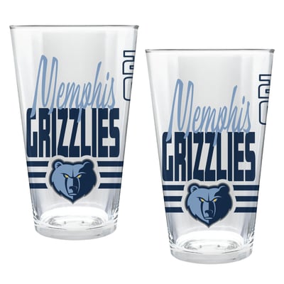 Memphis Grizzlies Two-Piece 16oz. Heritage Pint Glass Set