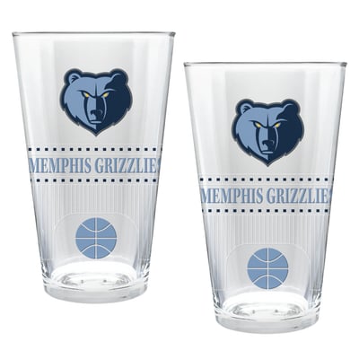 Memphis Grizzlies Two-Piece 16oz. Stadium Pint Glass Set